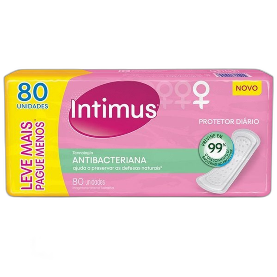 ABSORVENTE INTIMUS DAYS ANTIBACTERICIDA C/80UND