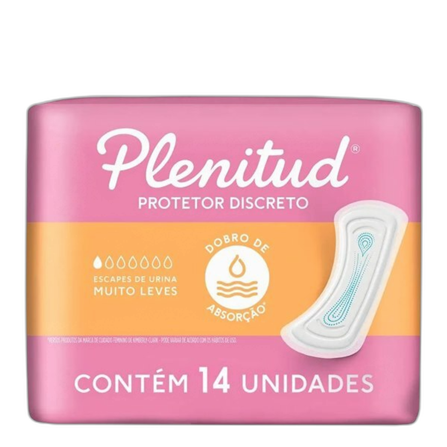 Protetor Discreto Plenitud Femme para Escapes de Urina 14 Unidades