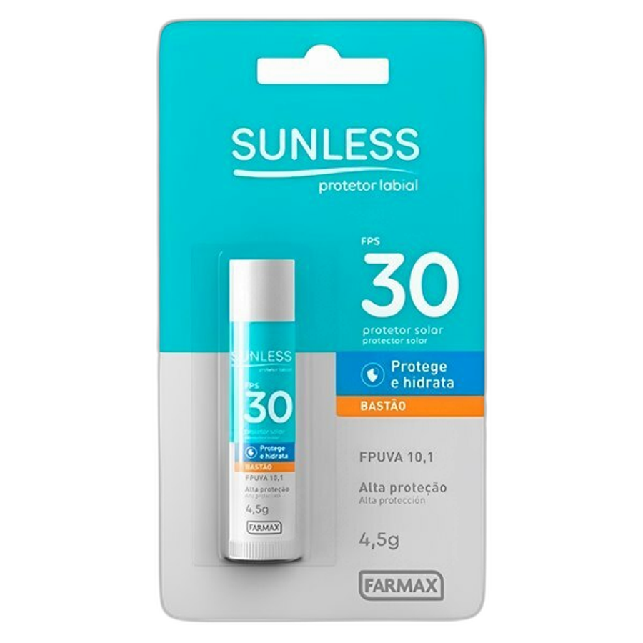 PROTETOR SOLAR LABIAL SUNLESS 4,5G FPS30