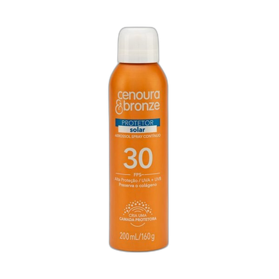 Protetor Solar Cenoura & Bronze FPS30 Aerossol 200ml