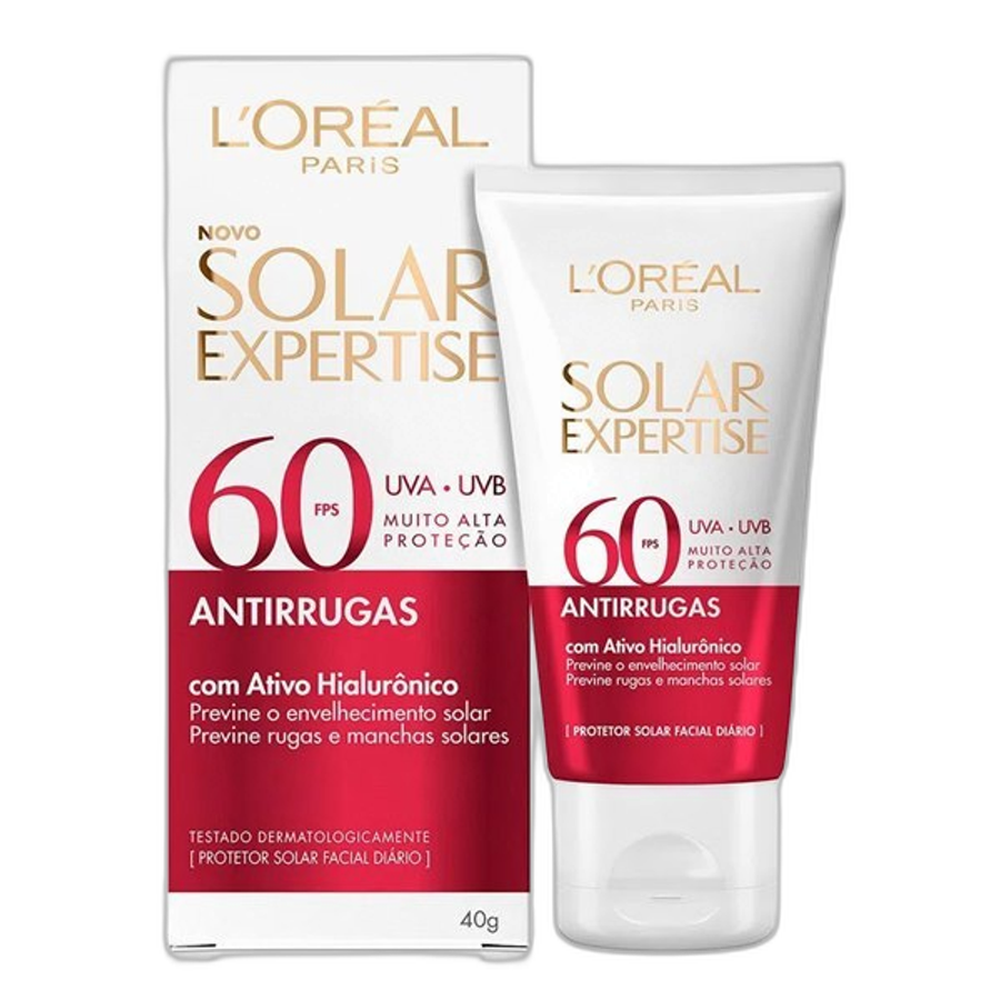 Protetor Solar Facial L'oréal Paris Solar Expertise Antirrugas FPS60 40g