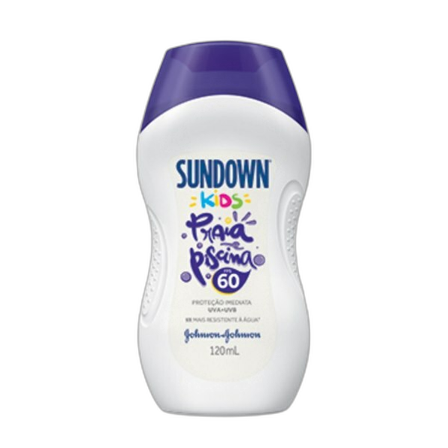 Protetor Solar Corpo e Rosto Sundown Praia e Piscina Kids FPS60 120ml