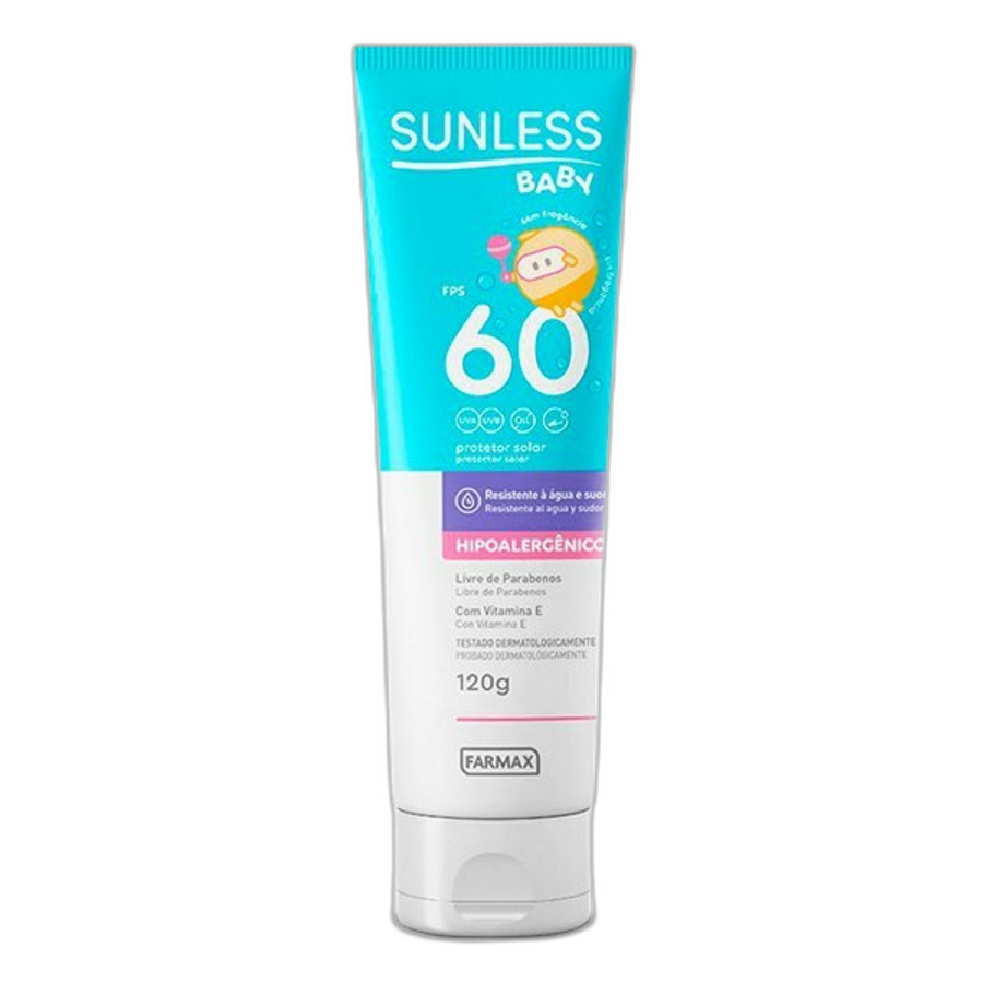 Protetor Solar Infantil Corporal Sunless FPS60 Kids Toque Seco 120g