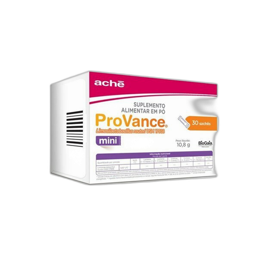 Suplemento Alimentar Probiótico Provance 30 Mini Sachês em Pó 360mg