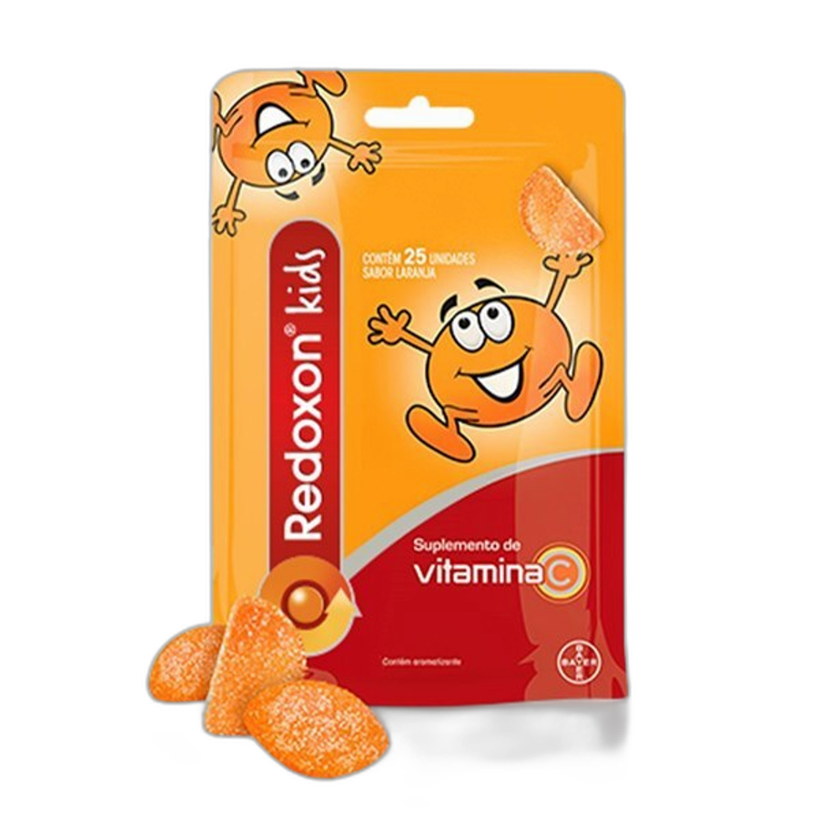 Vitamina C Redoxitos Laranja Bayer 25 Gomas Mastigáveis 25 Unidades