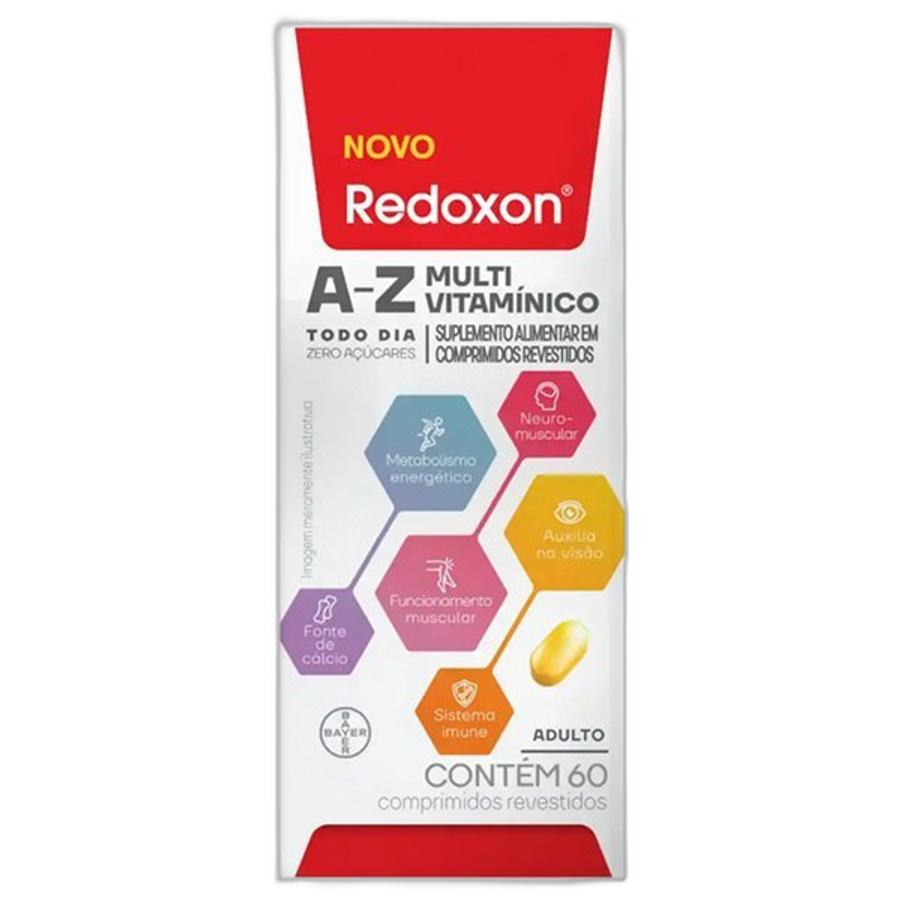 Suplemento Alimentar Redoxon A-Z Todo Dia 60 Comprimidos Revestidos