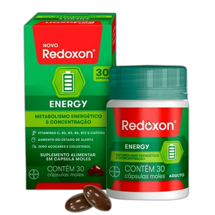 Suplemento Alimentar Redoxon Energy 30 Cápsulas Moles