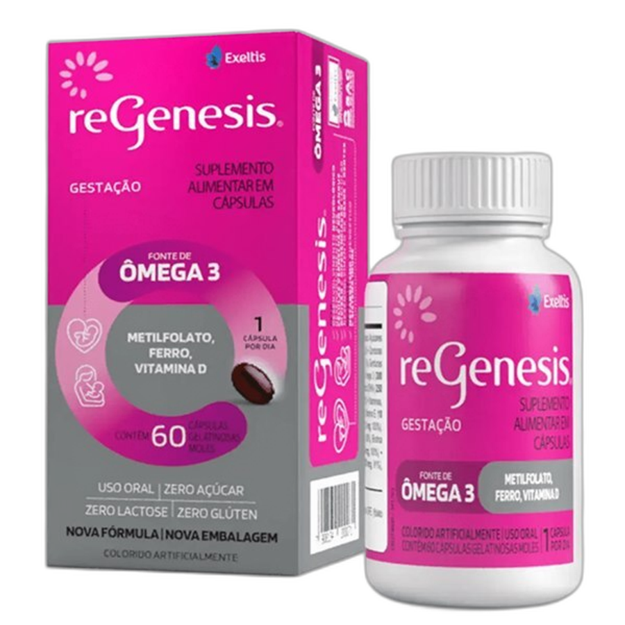 Suplemento de Vitaminas e Minerais Regenesis 60 Cápsulas