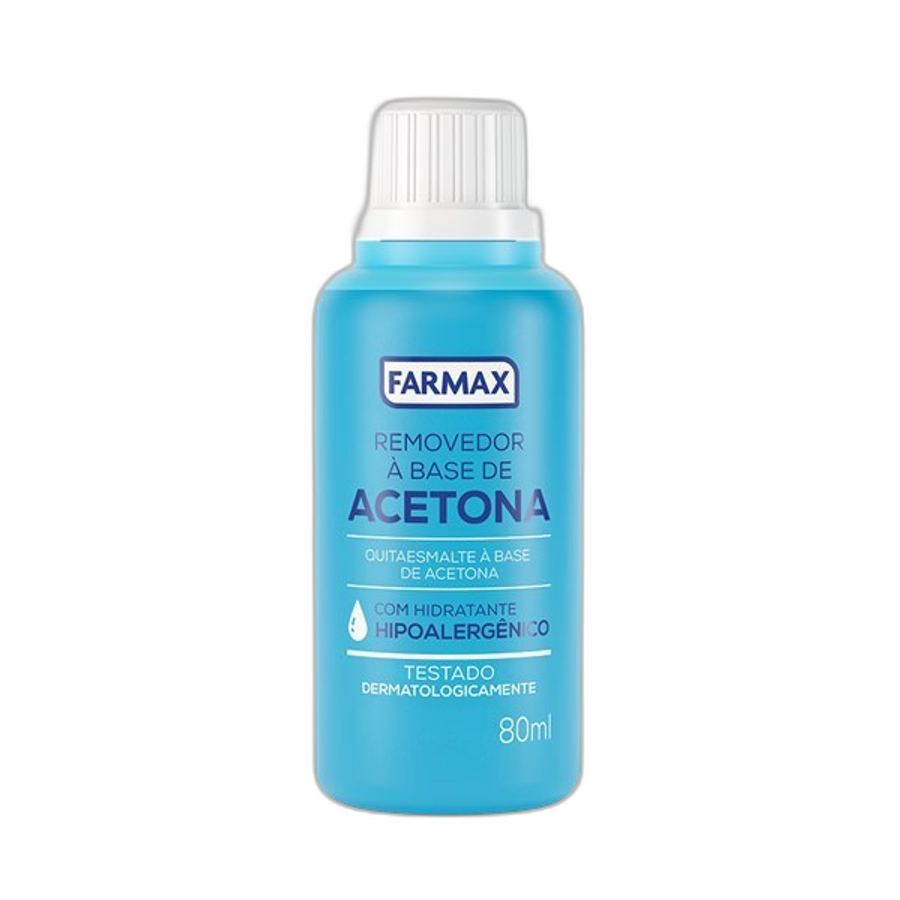 Removedor de Esmalte Farmax 80ml Azul