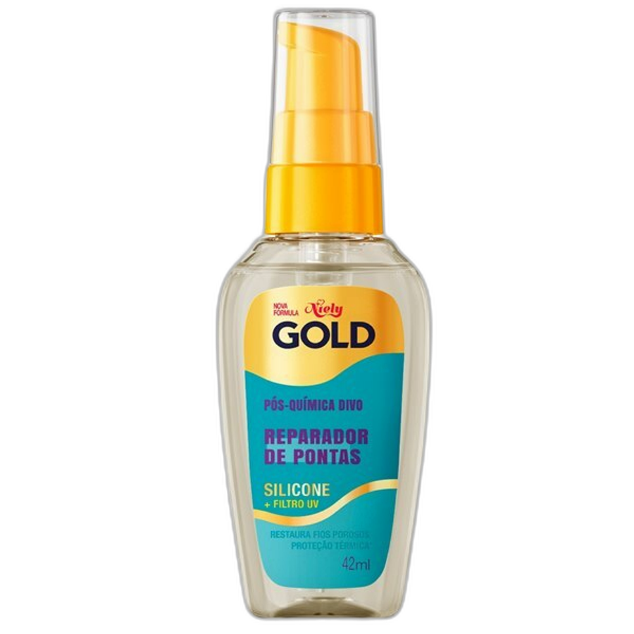 Reparador de Pontas Niely Gold Silicone Max Pós Química 42ml