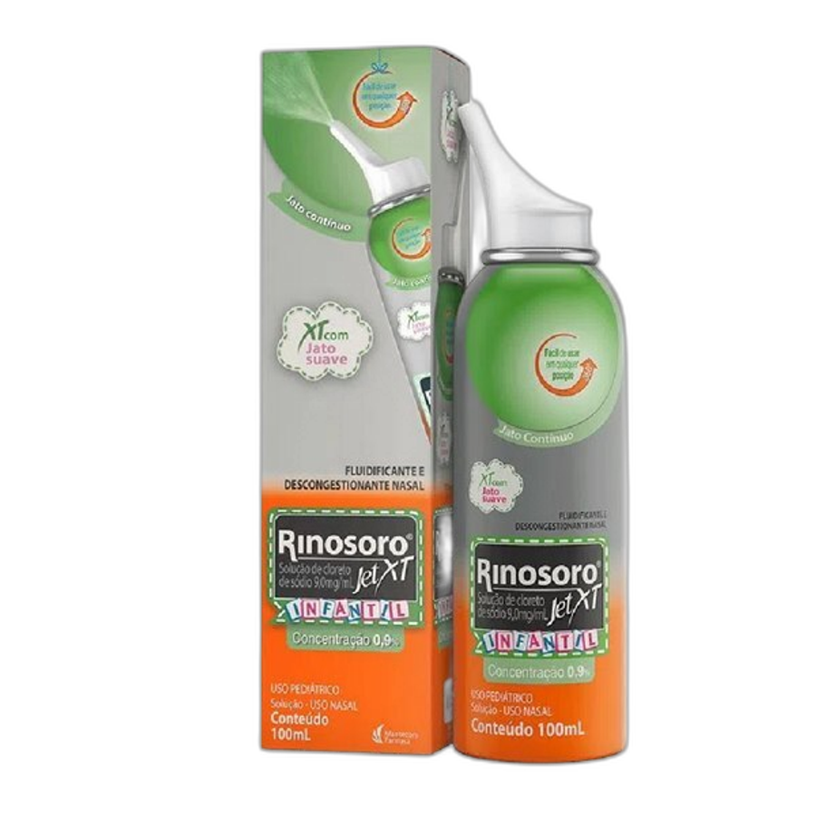 Rinosoro Jet Xt Infantil 0,9% Spray 100ml
