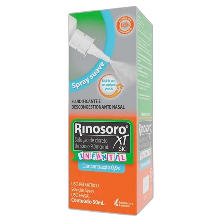 Cloreto de Sódio Rinosoro Infantil 50ml Solução Spray