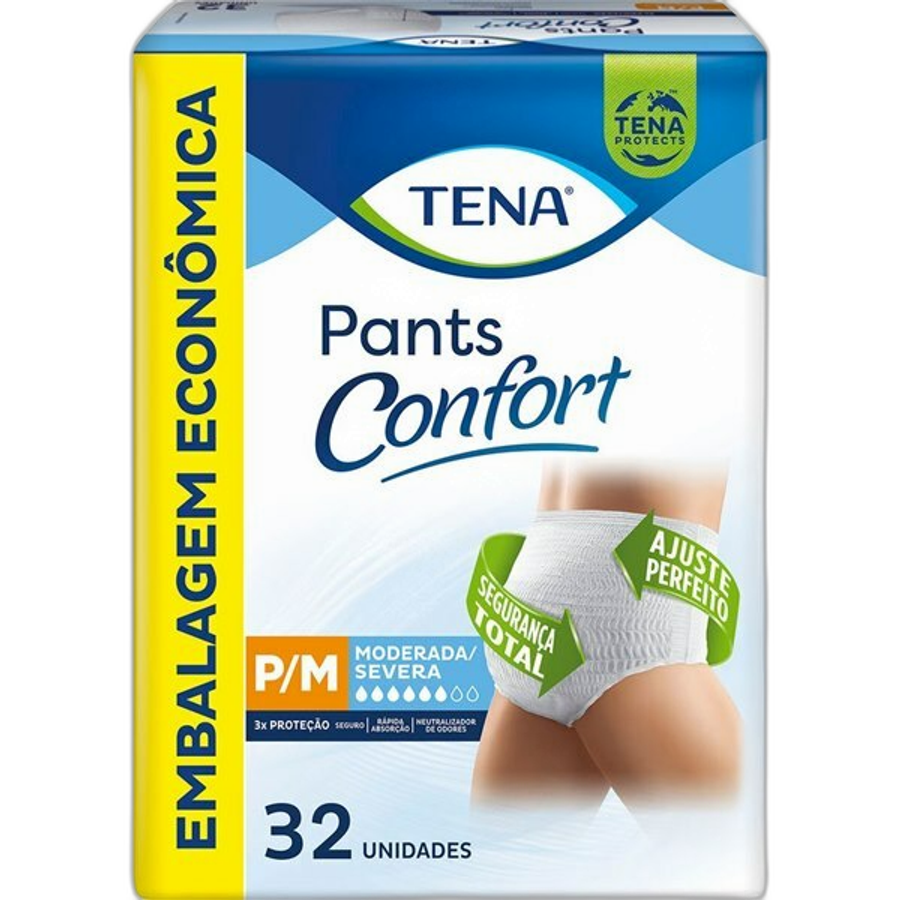 Roupa Íntima Tena Pants Confort para M 32 Unidades