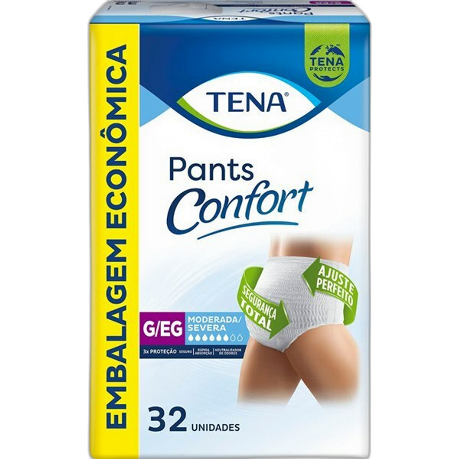 Roupa Íntima Tena Pants Confort G/Eg 32 Unidades