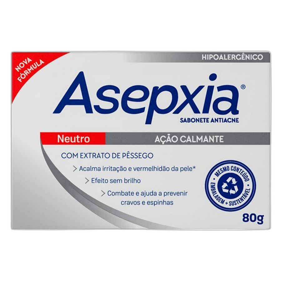 Sabonete Asepxia Barra 80g Neutro