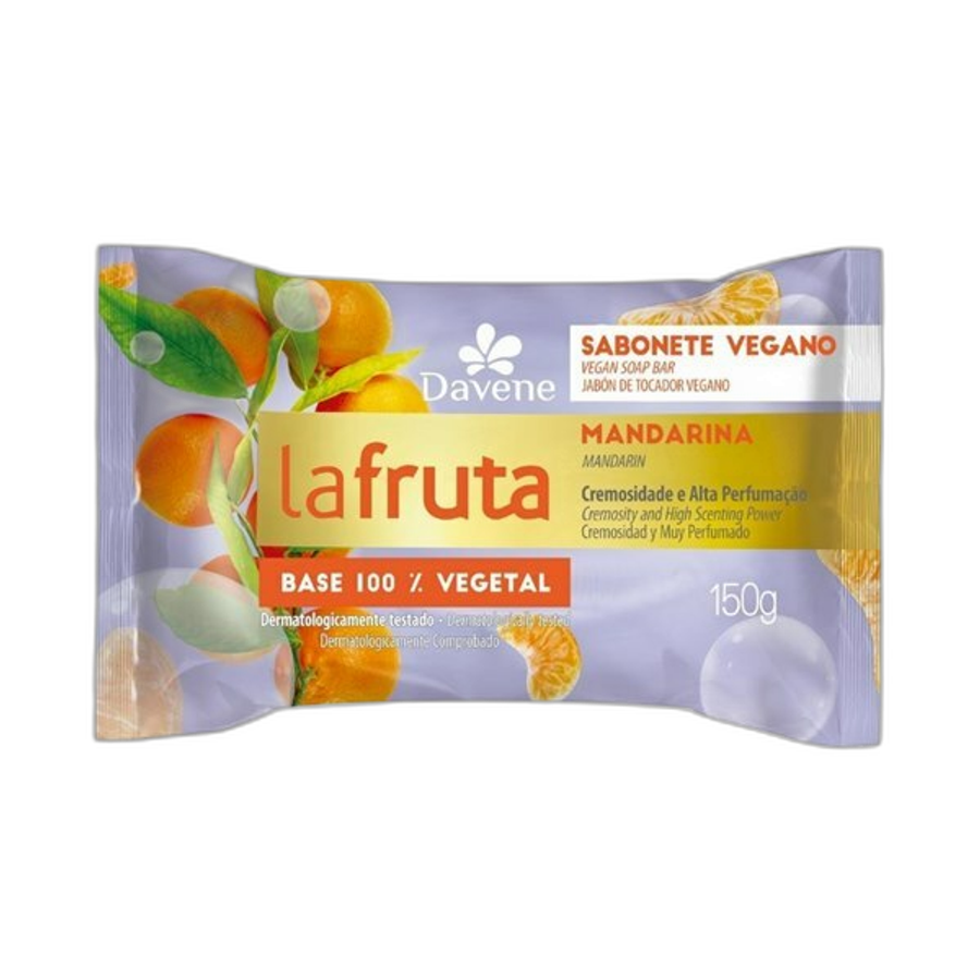 Sabonete em Barra Vegetal Davene La Fruta Mandarina 150g