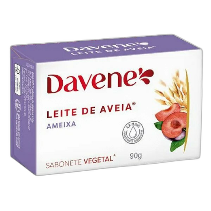 Sabonete em Barra Leite de Aveia Ameixa Davene 90g