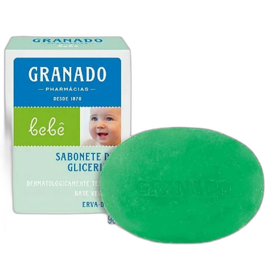 Sabonete em Barra Glicerina Granado Infantil Bebê Erva Doce 90g