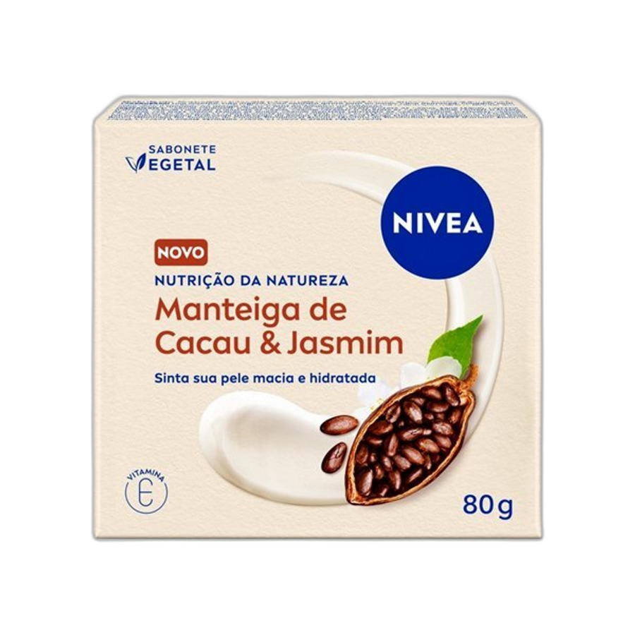 Sabonete em Barra Nivea Vegetal Nutrição da Natureza Manteiga de Cacau & Jasmim 80g