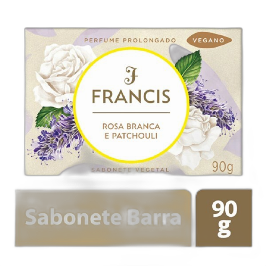 Sabonete em Barra Francis Rosa Branca e Patchouli 90g