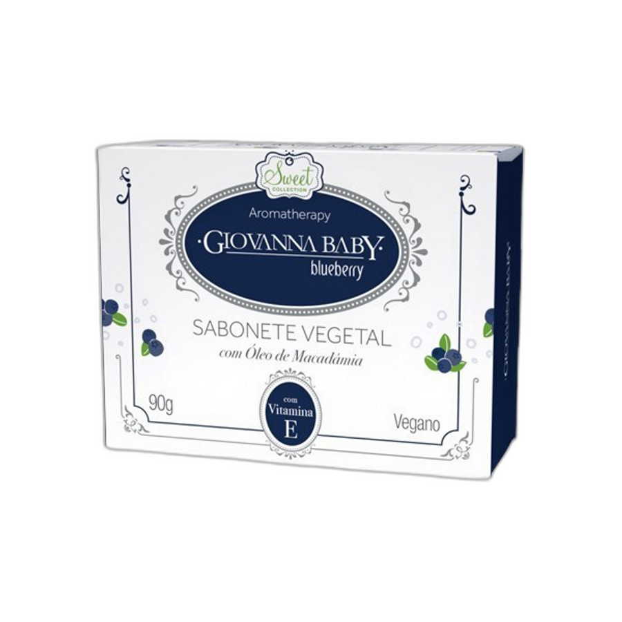 Sabonete Giovanna Baby Vegetal Retangular 90g Bluberry