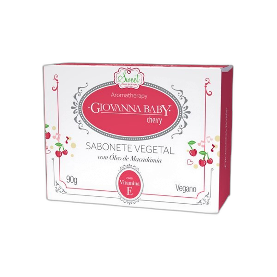 Sabonete Giovanna Baby Vegetal Retangular 90g Cherry