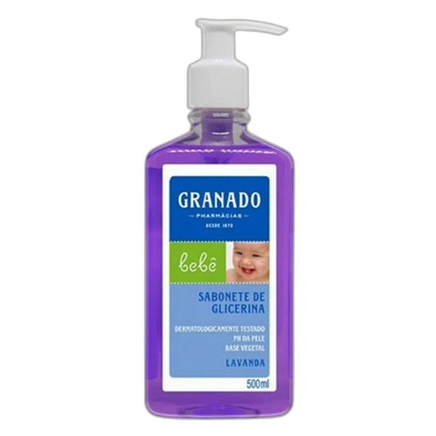 Sabonete Líquido Granado Bebê Glicerina Lavanda 500ml