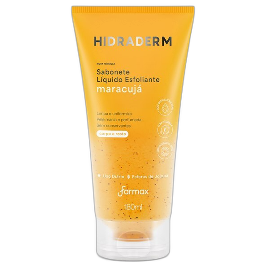 Sabonete Liquido Hidraderm Esfoliante 180ml Maracujá