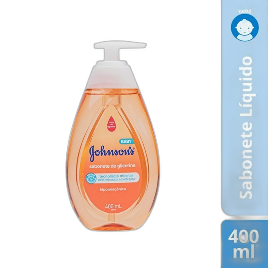 Sabonete Líquido de Glicerina Johnsons Baby da Cabeça Aos Pés 400ml