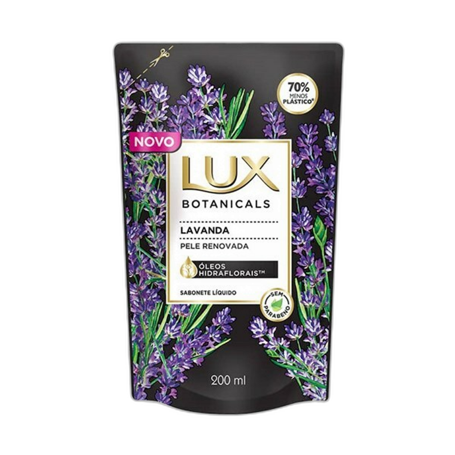 Sabonete Líquido Lux Botanicals Lavanda 200ml Refil