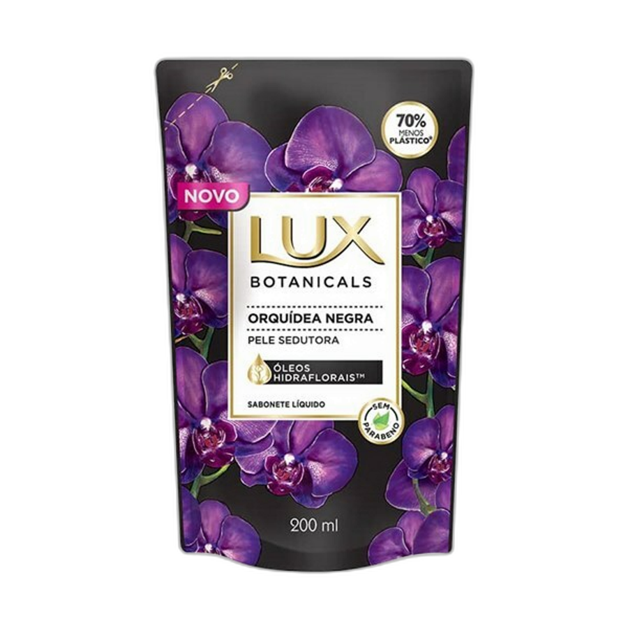 Sabonete Líquido Lux Botanicals Orquídea Negra Refil 200ml