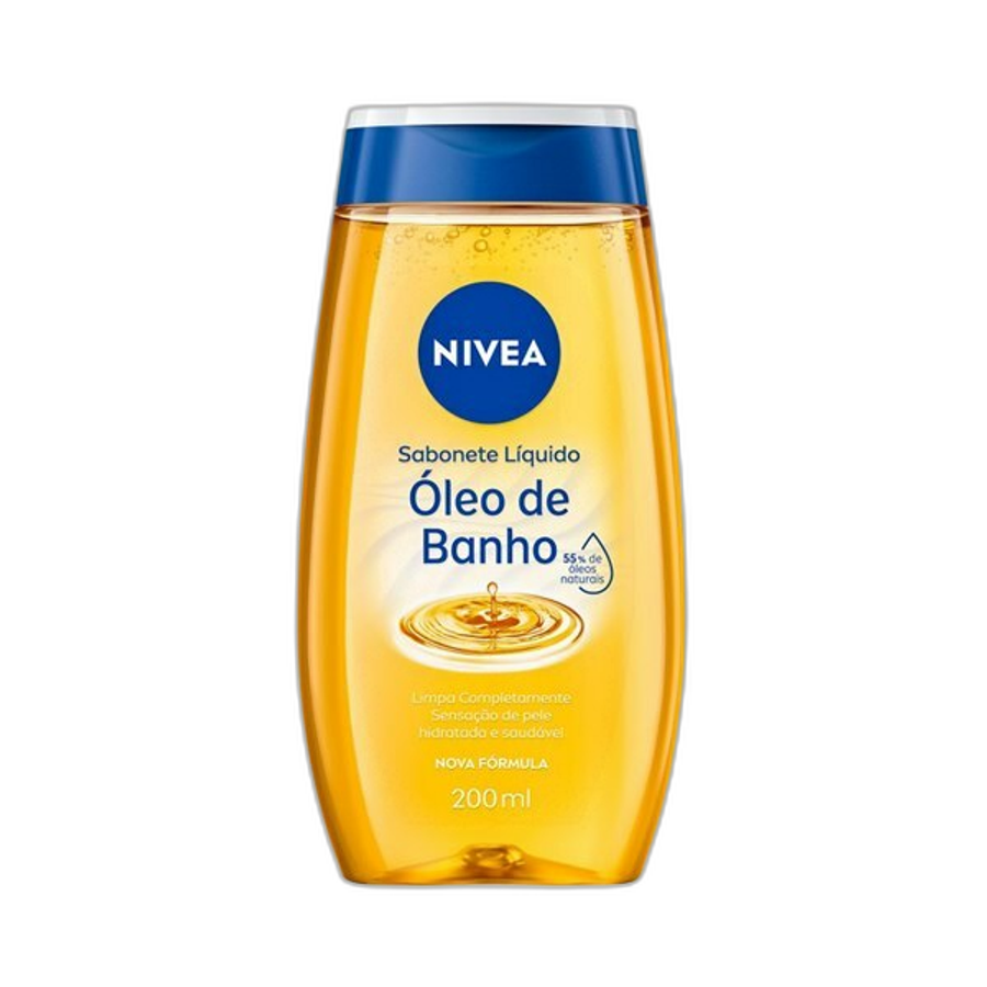 Sabonete Líquido Óleo de Banho Nivea Natural Oil 200ml