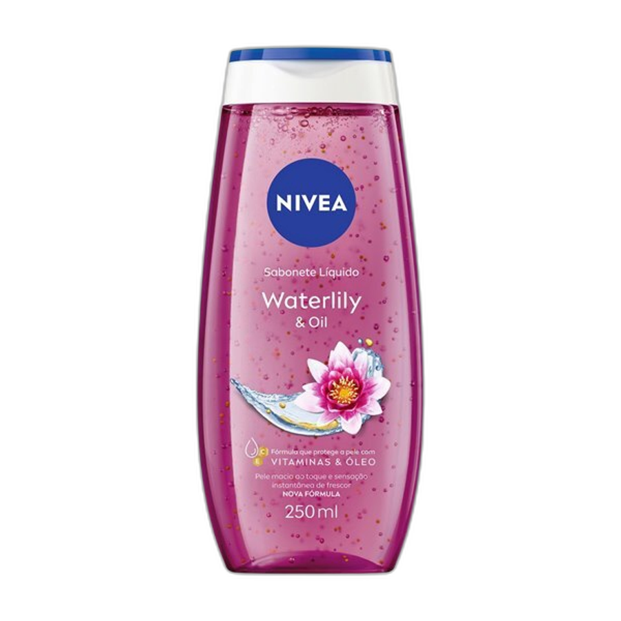 Sabonete Líquido Corporal Nivea Waterlily & Oil Refrescante 250ml