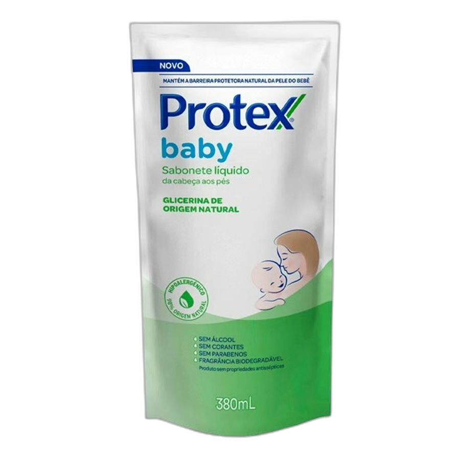 Sabonete Líquido para Bebê Protex Baby Glicerina Natural 380ml