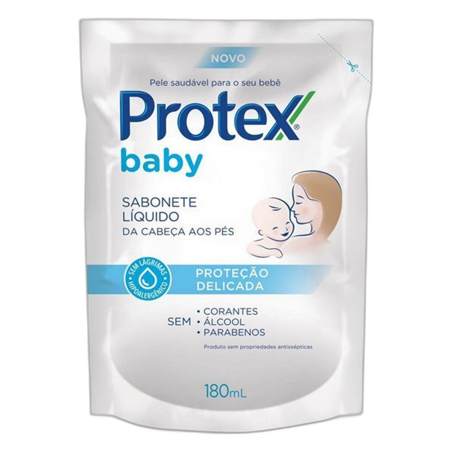 Sabonete Líquido Infantil para Bebês Protex Baby Delicate Care 180ml Refil