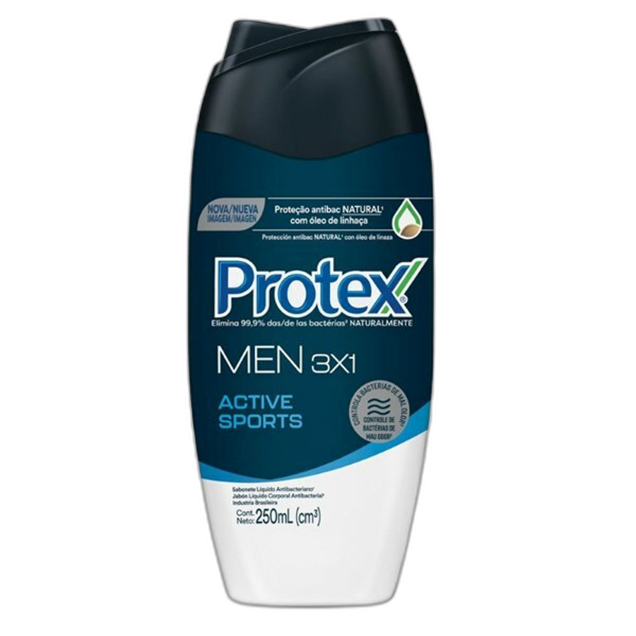 Sabonete Líquido Masculino Antibacteriano Corporal Protex Men Sport 250ml