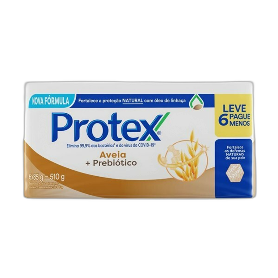 Sabonete em Barra Protex Aveia 6 Unidades de 85g Cada