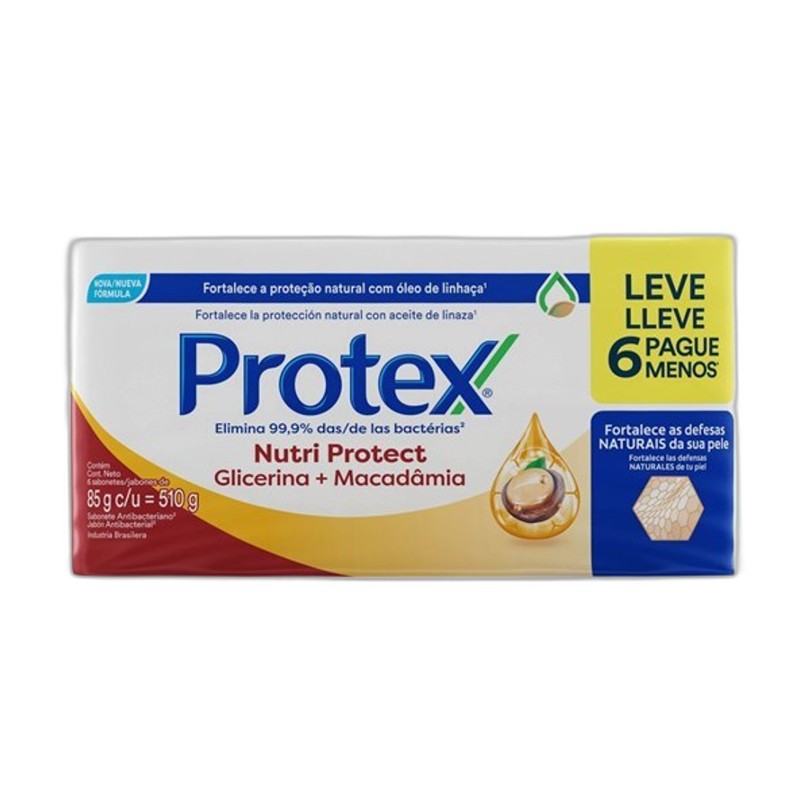 Sabonete em Barra Protex Macadâmia 85g Promo 6 Unidades com Desconto