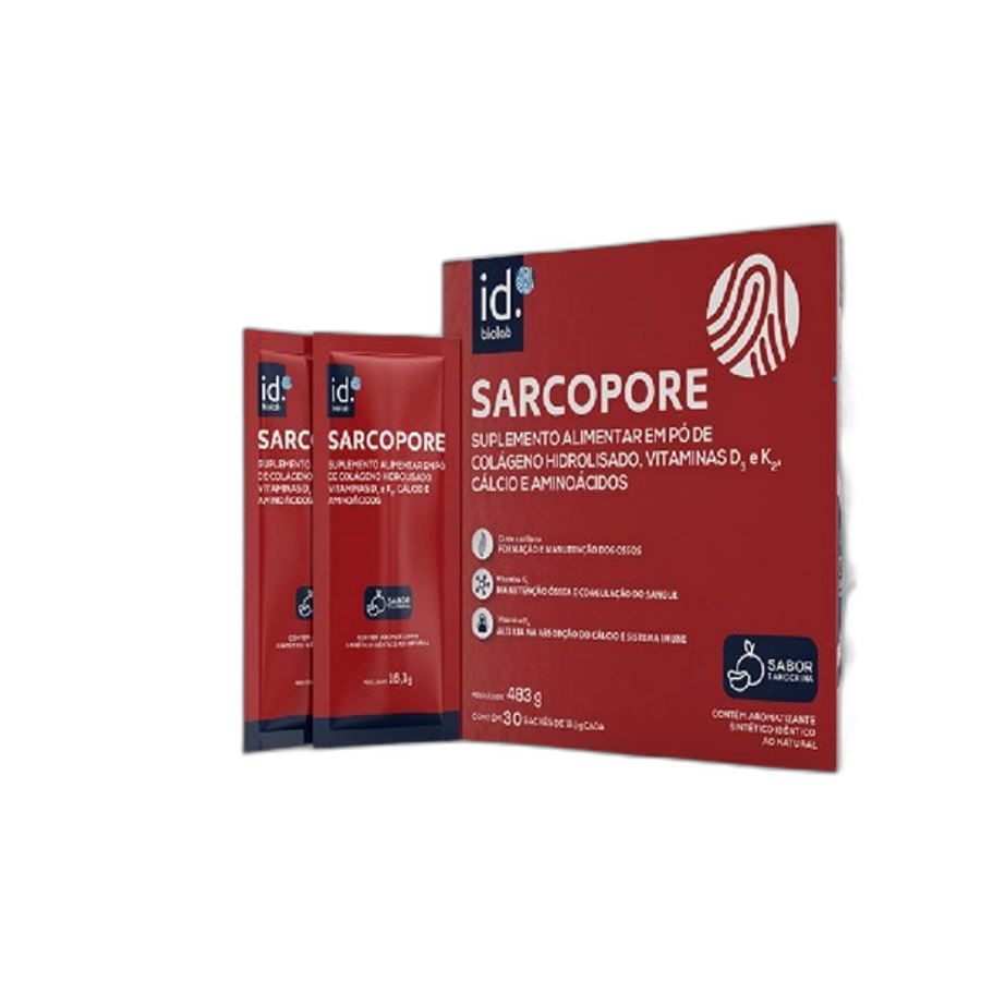 Suplemento Alimentar em Pó Biolab Sarcorpore Sabor Tangerina 30 Sachês de 16,1g Cada