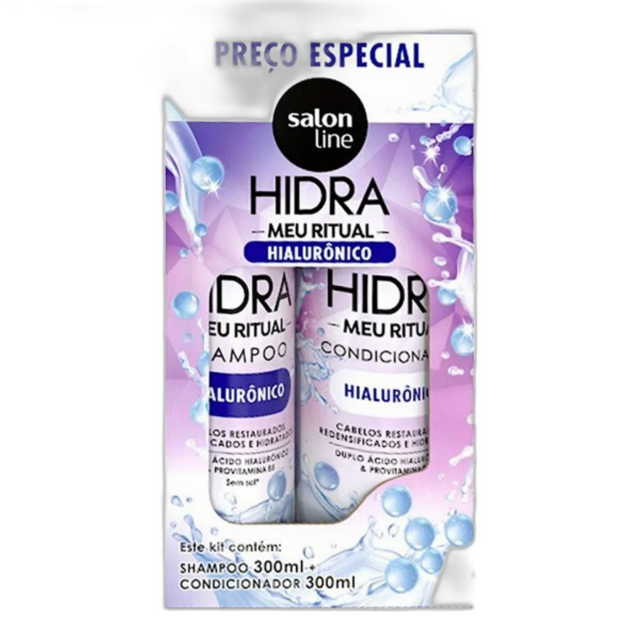 KIT SALON LINE SH+COND 300ML MEU RITUAL HIALURONICO