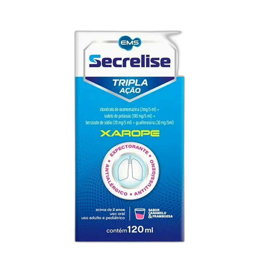 Secrelise 0,4mg/ml + 4mg/ml + 6mg/ml Ems Xarope 120ml