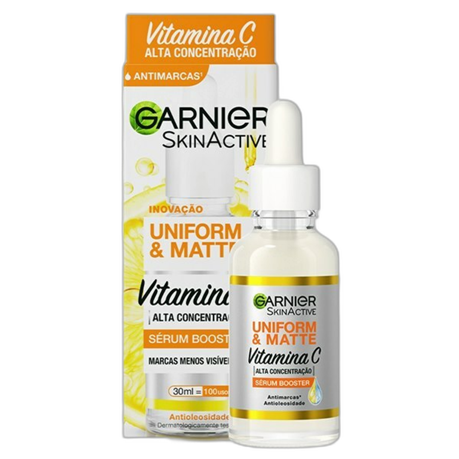 Sérum Facial Antimarcas Garnier Uniform & Matte Vitamina C 30ml