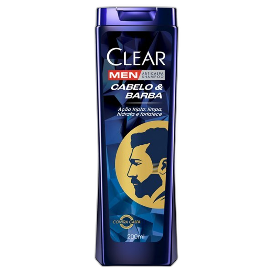 SH CLEAR MEN CABELO BARBA 200ML
