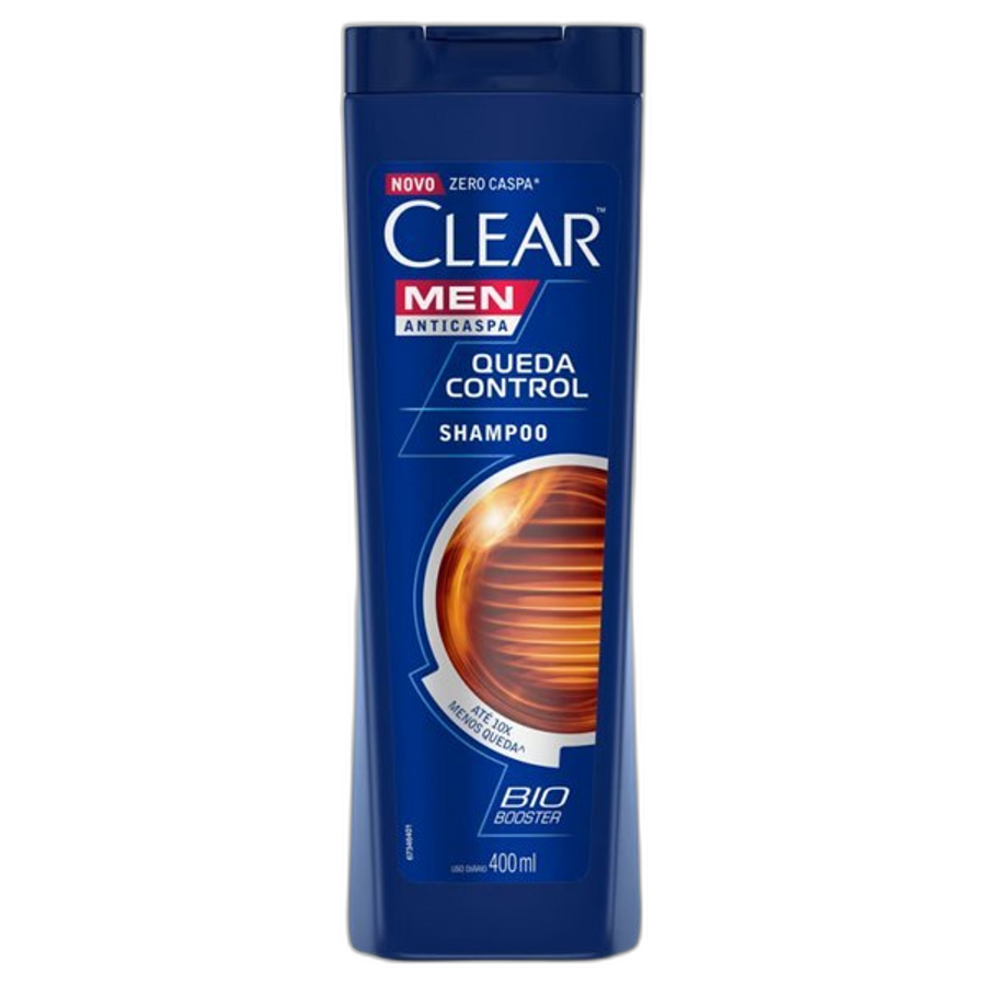 Shampoo Anticaspa Clear Men Queda Control 400ml