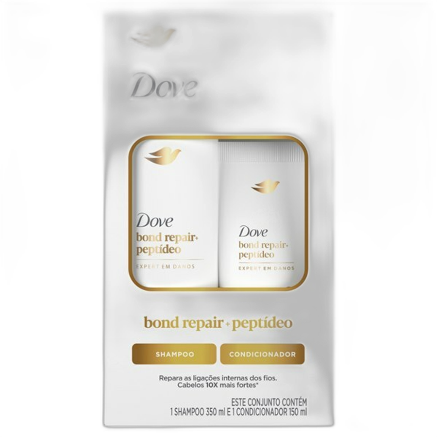 Kit Dove Bond Intense Repair Shampoo 350ml + Condicionador 150ml