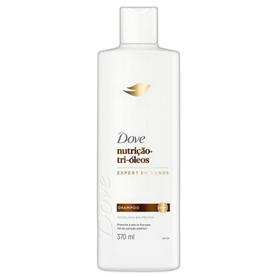 Shampoo Dove Nutrição + Tri-Óleos 370ml