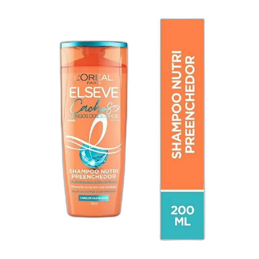 Shampoo Elseve L'oréal Paris Nutri Preenchedor Cachos Longos dos Sonhos 200ml
