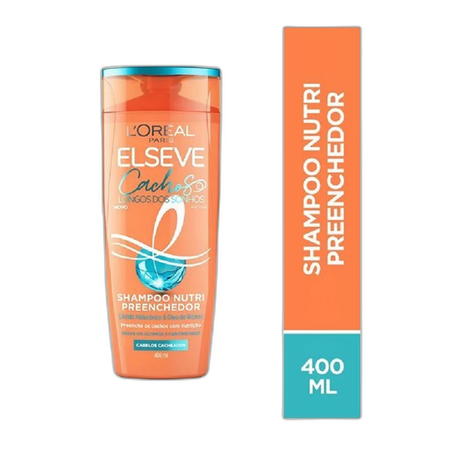 Shampoo Nutri Preenchedor L'oréal Paris Elseve Cachos Longos dos Sonhos 400ml