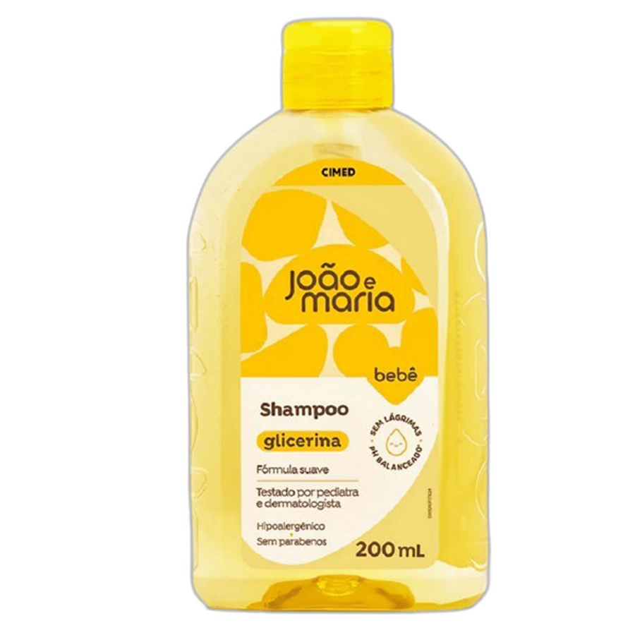 Shampoo Bebê Cimed João e Maria Glicerina 200ml