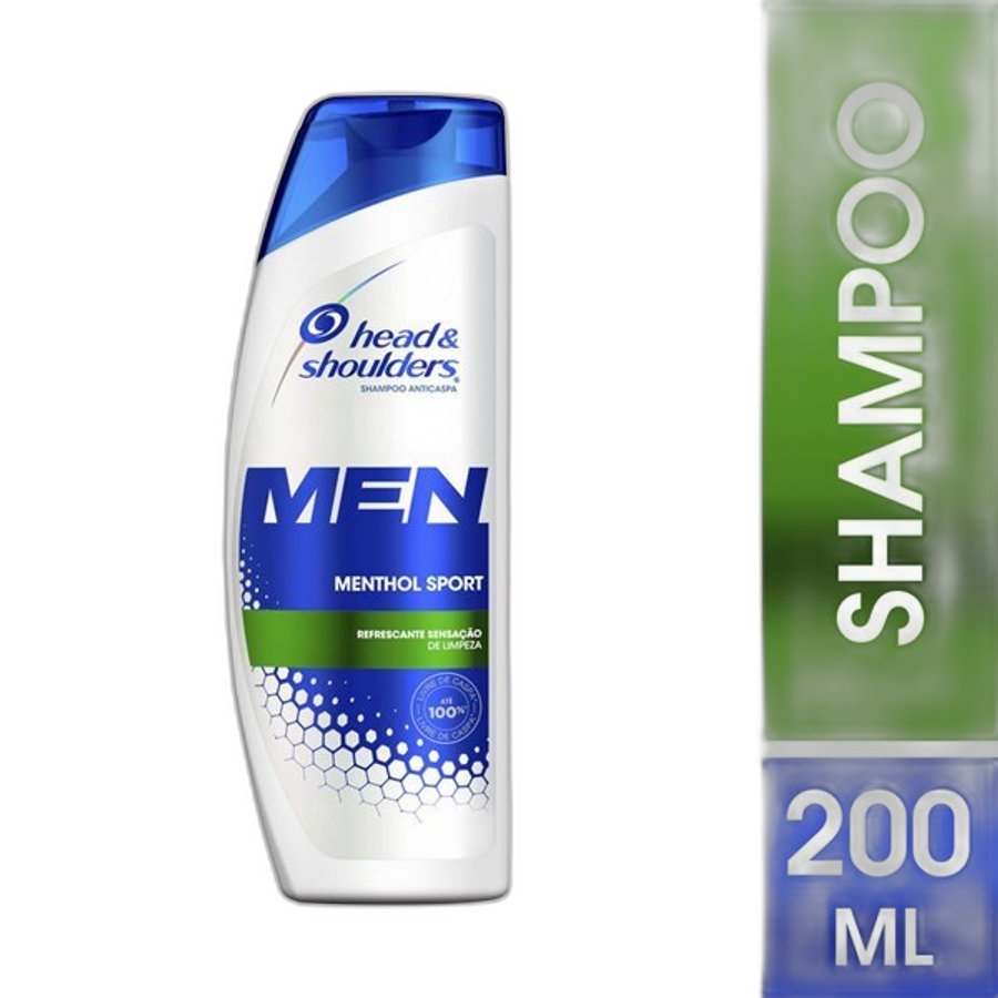 Shampoo de Cuidados com a Raiz Head & Shoulders Men Menthol Sport 200ml